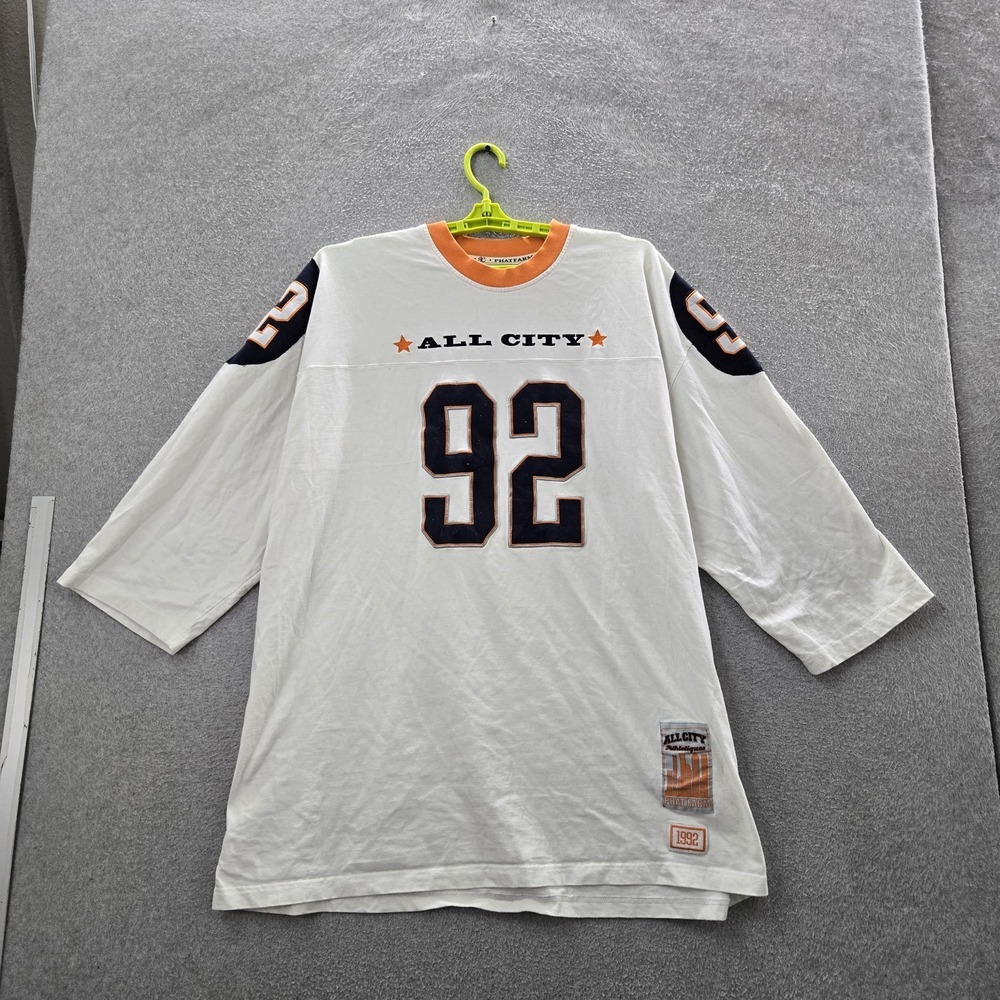 Phat‎ Farm Men Shirt XXXL White Graphic 92 All City Jersey Pullover